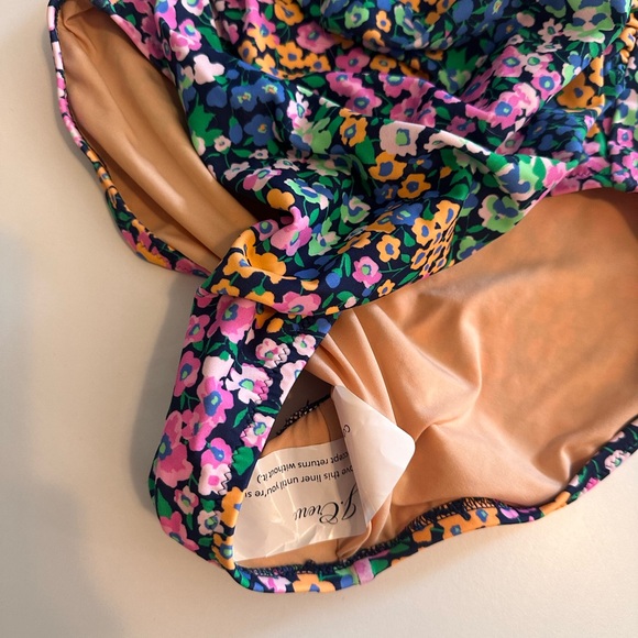 J. Crew V-Neck Ruched One-Piece Swimsuit - Picture 5 of 8